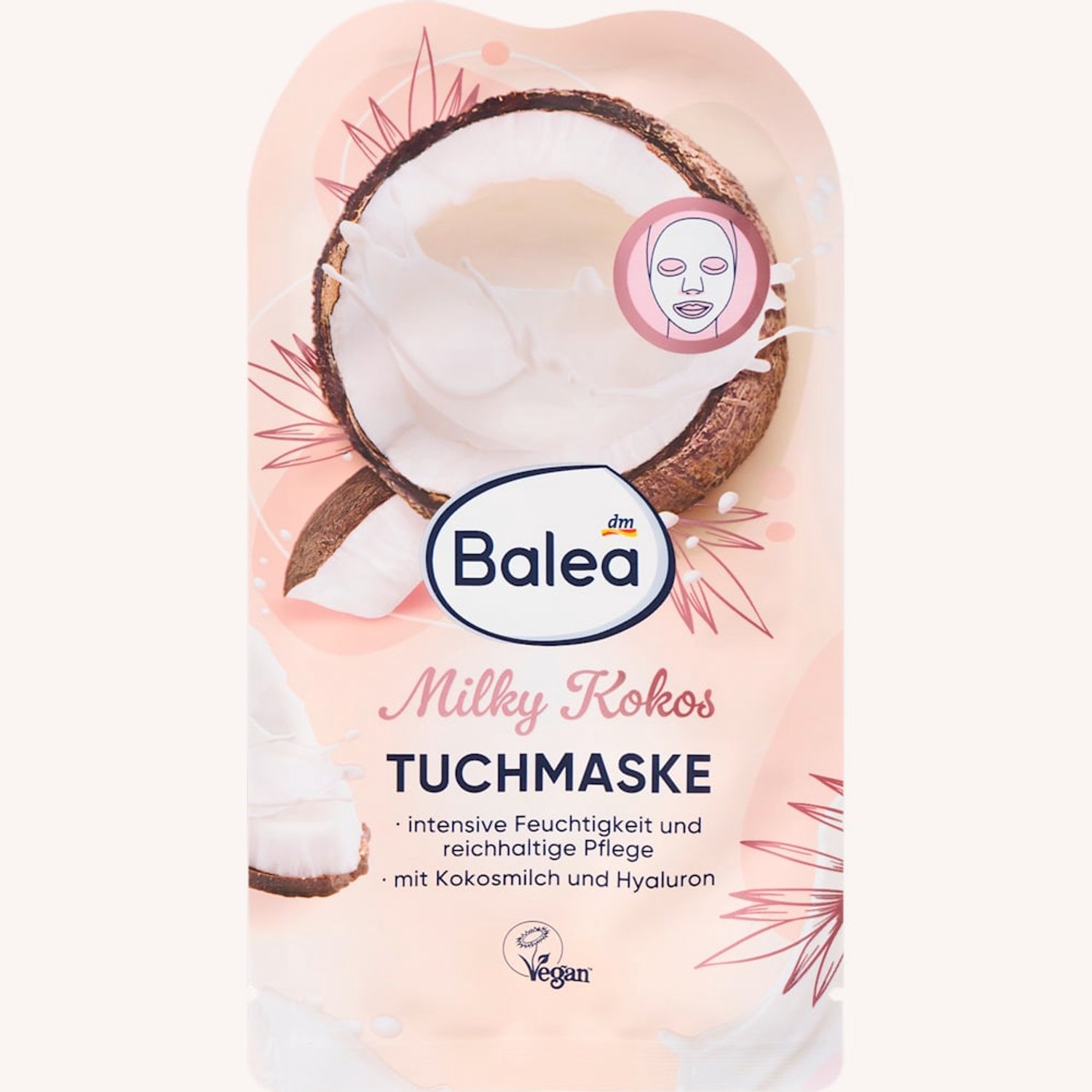 Balea sheetmasker Milky Kokos