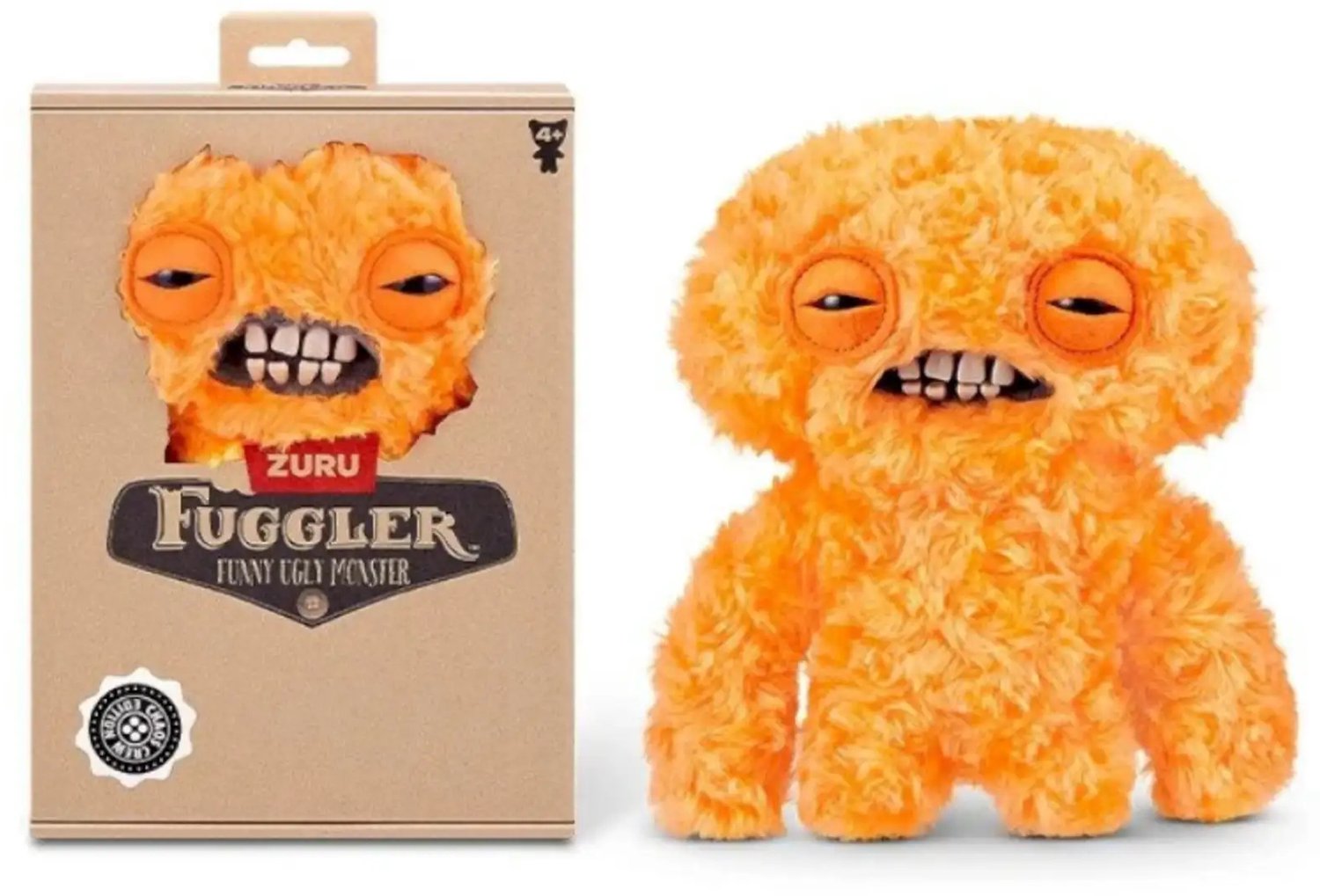 Fuggler Chaos Crew Squidge knuffel 22 cm - Oranje