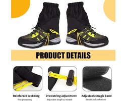 CHEVVY Pair Unisex Gaiters for Hiking Climbing Snow Boots Waterproof Ankle Boots Outdoor Snow Hiking Climbing - ShopVlot