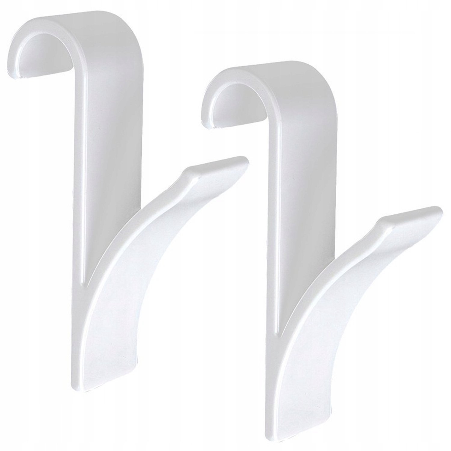 2x Witte Handdoekhaken voor Radiator en Douche - Ruimtebesparend