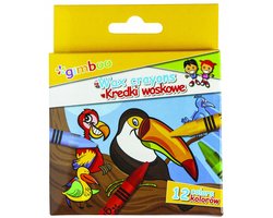 GIMBOO Wasco Krijtjes Set - 12 Levendige Kleuren voor Kinderen