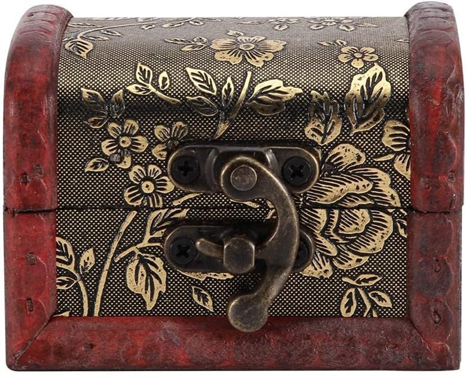 Hztyier Vintage houten schatkist, decoratieve houten opbergdoos – tijdloos design voor vrouwen en meisjes - ShopVlot