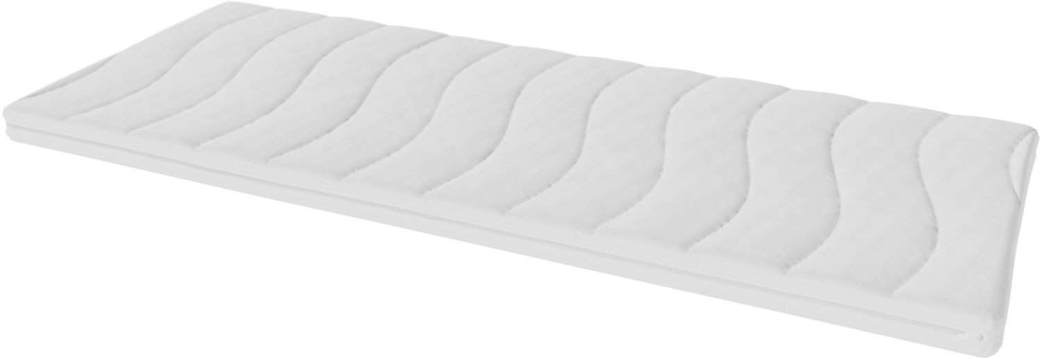 Toros Bedden Topper Hotel XL - Topdekmatras 80x200 - HR Koudschuim - Bamboe Luxe Tijk - 9 cm dik - Orthopedisch Wit