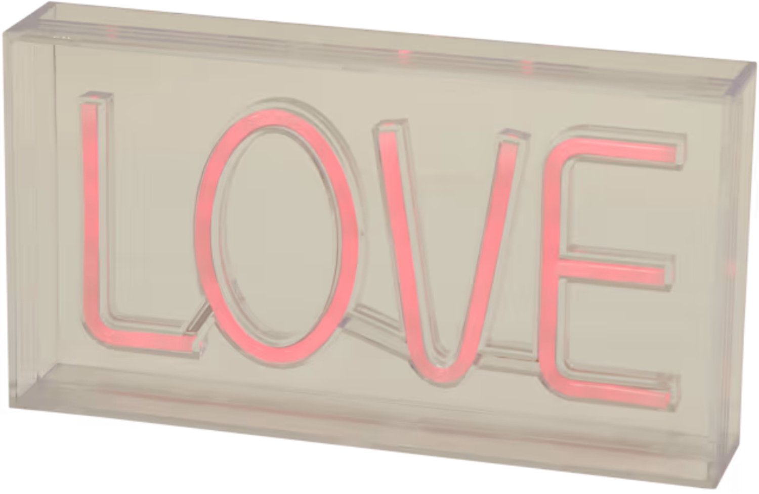 Love Neon Verlichting frame 23 x 4 x 12,5 cm - Met USB aansluiting - Wandlamp - Trekt meteen de aandacht in elke ruimte