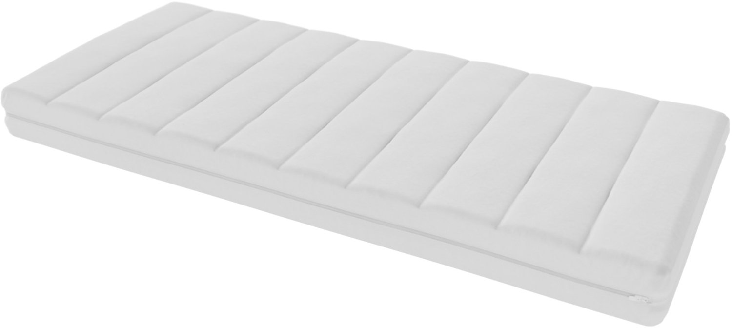 Toros Bedden Matras 70x160 - 14cm dik - HR Koudschuim - Bamboo hoes - contour gesneden 7-zone Wit