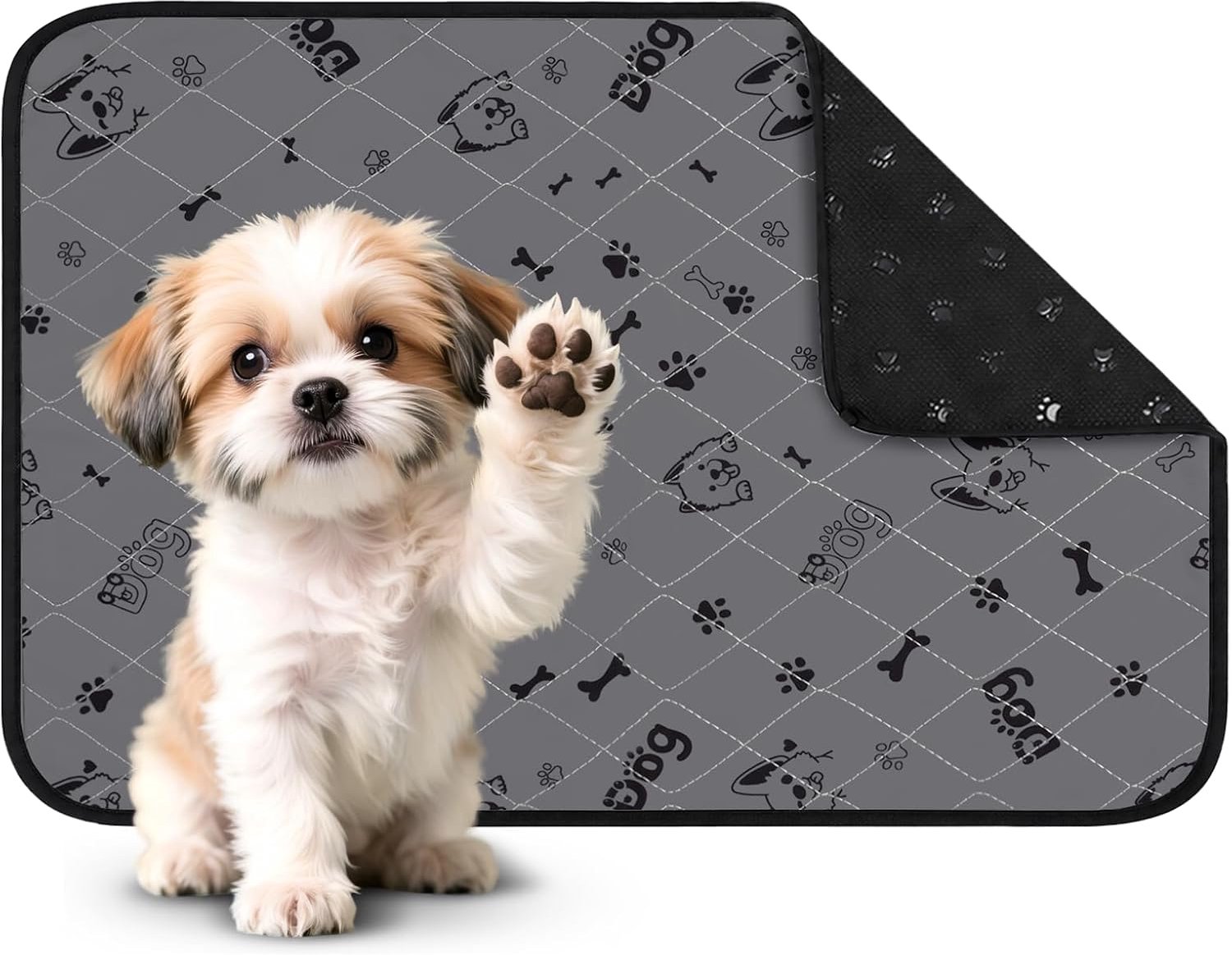 Ewel Wasbare puppyonderlegger, 40 x 60 cm, super absorberende huisdierurinemat voor puppy's en katten, antislip - ShopVlot