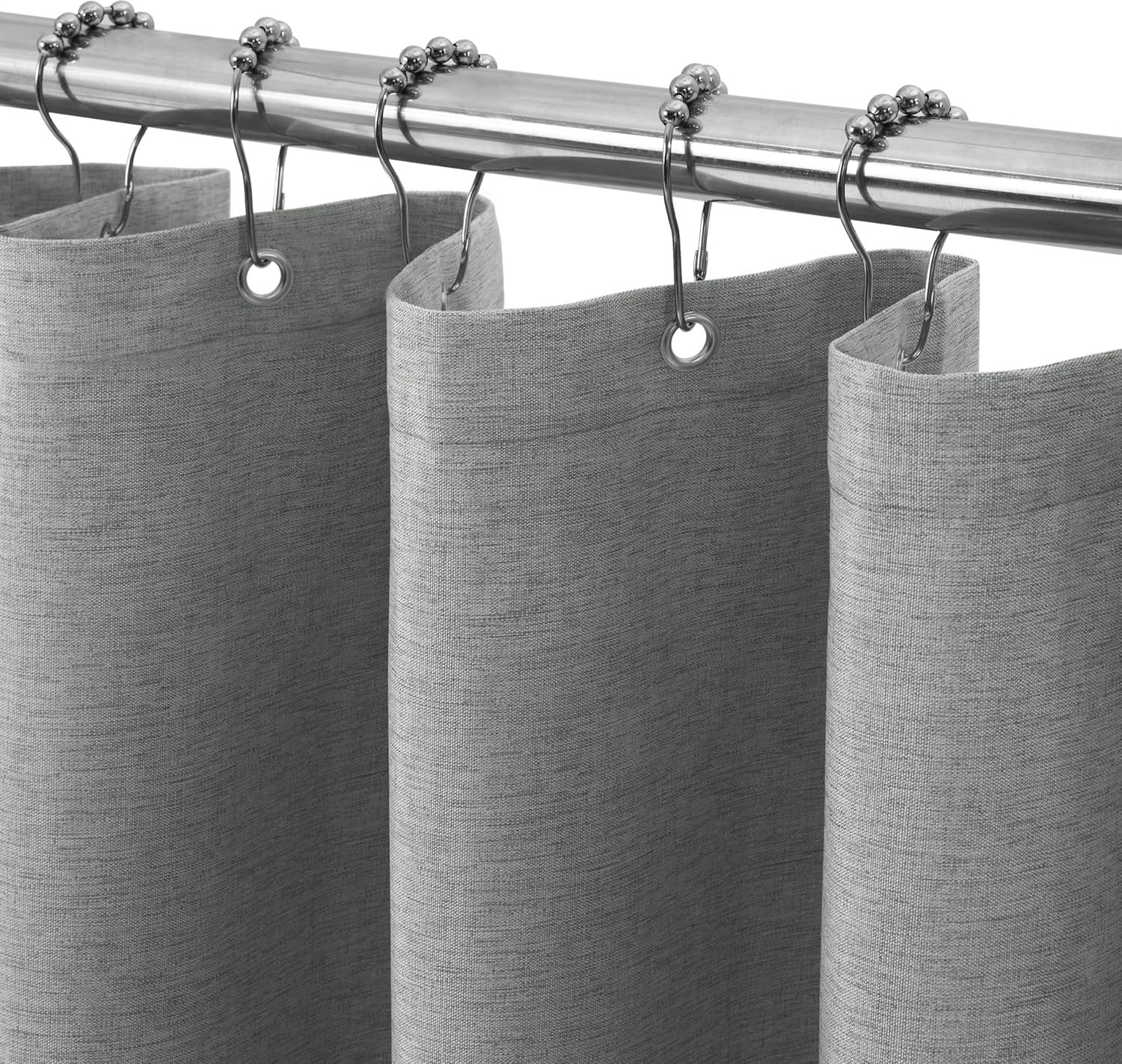 Douchegordijn 92 x 182 cm - Linnenstructuur - Waterdicht - Anti-mold voor frisse badkamer - ShopVlot
