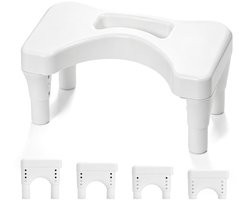Fanwer Poepkruk Toilet Wit Volwassenen voor Badkamer - ShopVlot