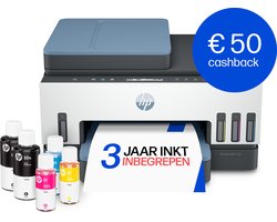 HP Smart Tank 7306 – All-in-One Kleurenprinter – Inkjet Tankprinter – Wifi, Ethernet & AirPrint – ADF – Tot 3 Jaar Printen – Printen, Scannen, Kopiëren – Dubbelzijdig – Zonder Cartridges