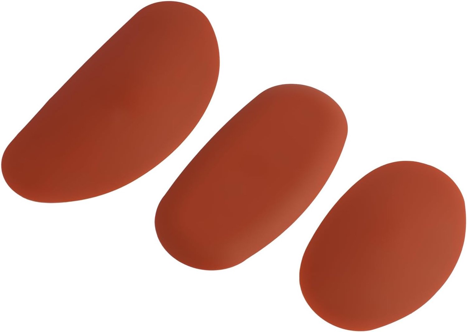 3 Pcs 3 Sizes Ceramic Cribs Silicone Ribs for Artist Modeling Ceramic Clay Flexible Artist Ceramic Tools (Red) - ShopVlot