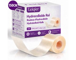 Leiqier Hydrocolloïde Rol 5 cm × 150cm – Voor Wonden, Blaren & Acne – Pimple Patch - Hydrocolloide Roll Tape