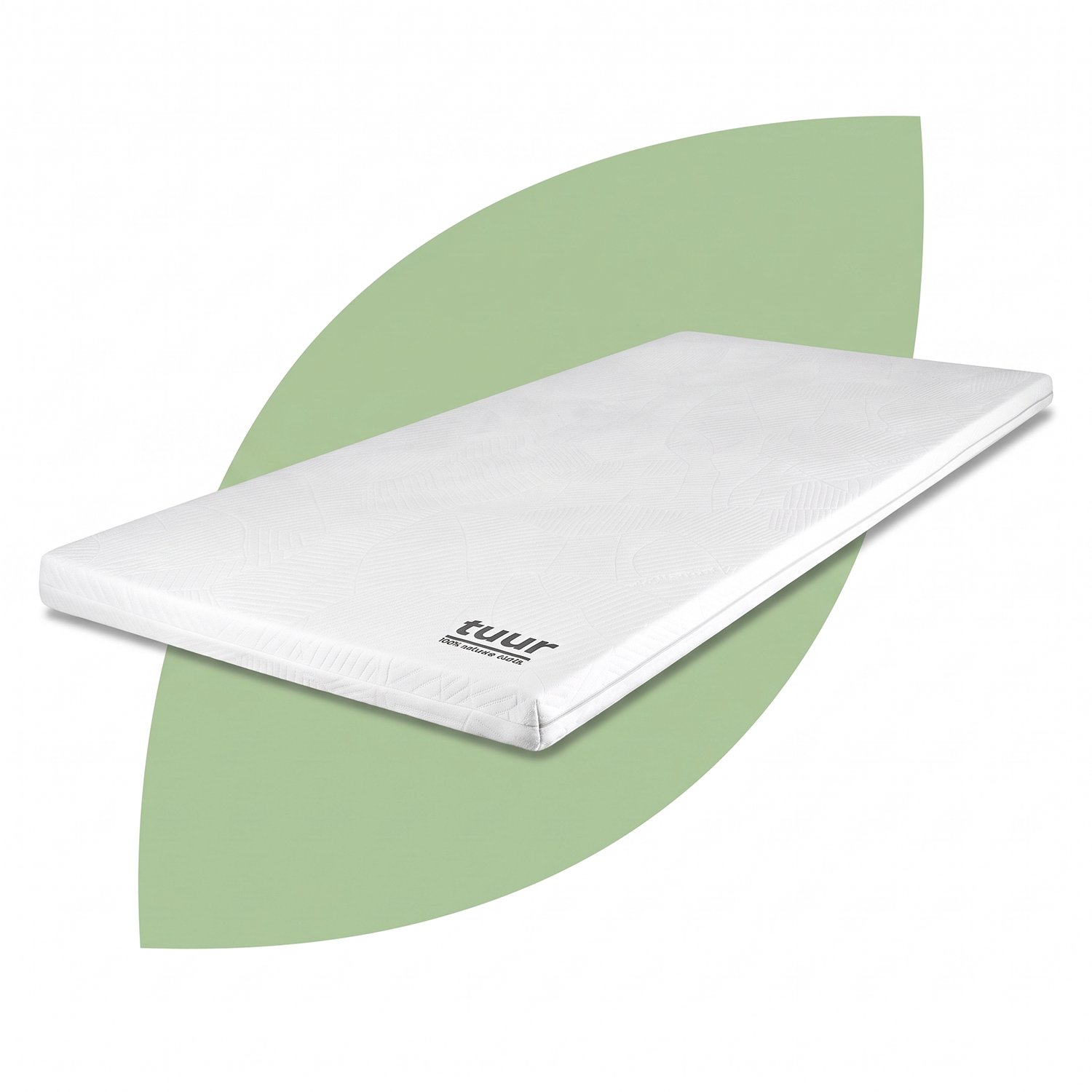 Tuur Original Topmatras 90x200x8 cm - Natuurlatex - Keerbaar Wit