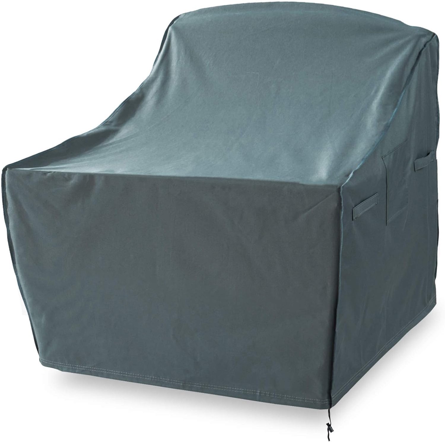 Lumaland Beschermhoes voor tuinmeubelen - Waterdichte hoes voor hoge tuinstoelen - 88,9 (H) x 84,9 (L) x 66,8 (D) cm - Oxford 600D 280 g/m² - Grijs