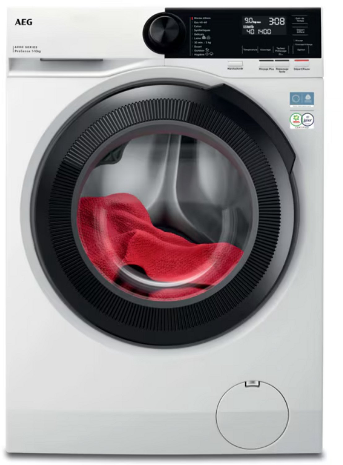 AEG LFR62 Series 6000 ProSense® - Franse Display - Wasmachine - 10 kg - Energielabel A - 1400 toeren - Voorlader Wit