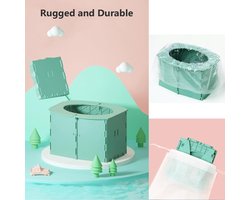 Vouwbare Reis Toilet voor Kinderen, Draagbare Potty voor Binnen en Buiten, Ideaal voor Kamperen en Reizen