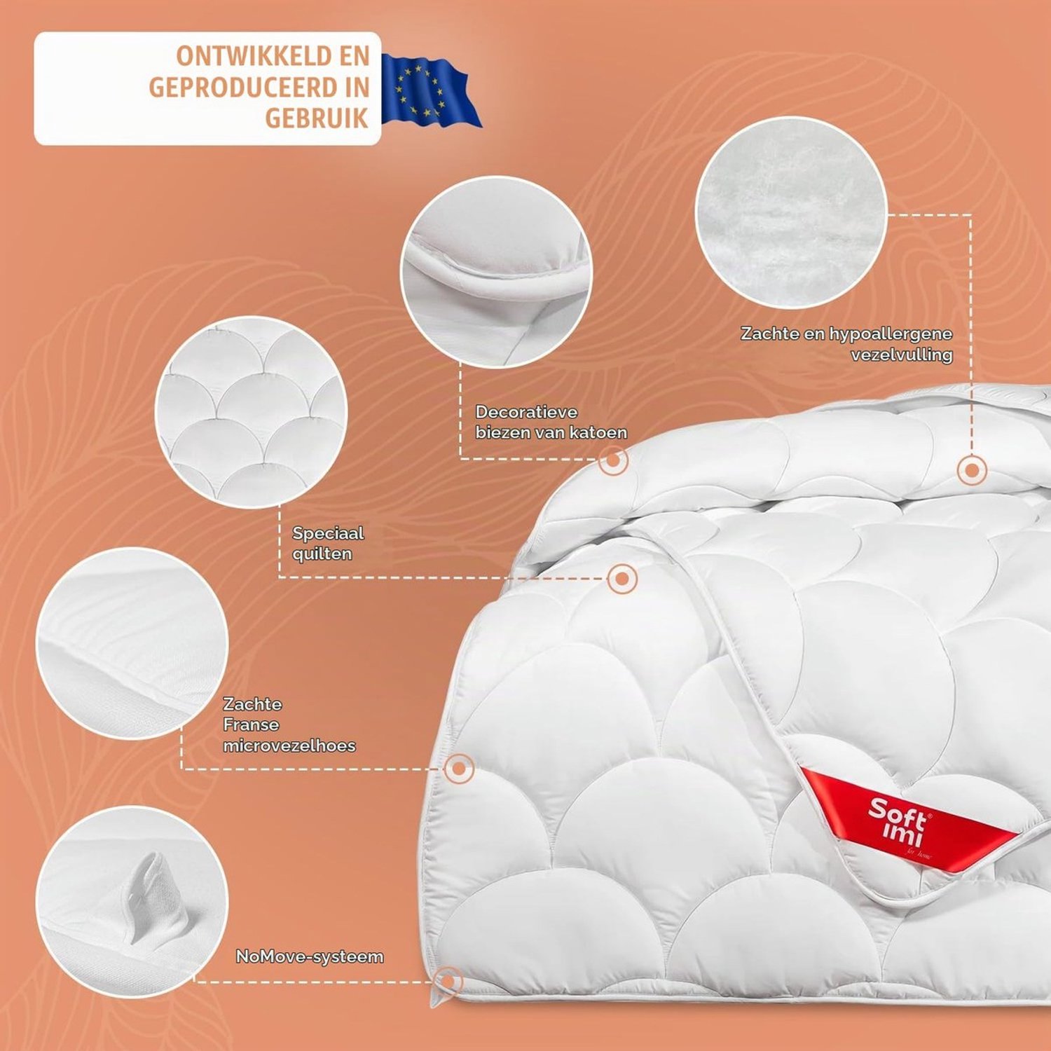 Duraxl Dekbed - Vierseizoenendekbed - Microvezel - 160 x 200 cm Wit