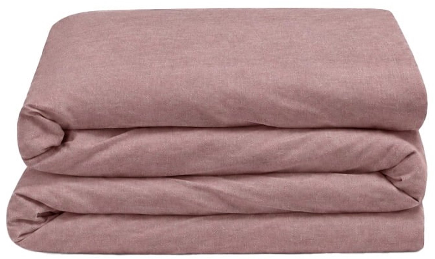 Yumeko kinderdekbedovertrek flanel mauve chambray 120x150 - Biologisch & ecologisch