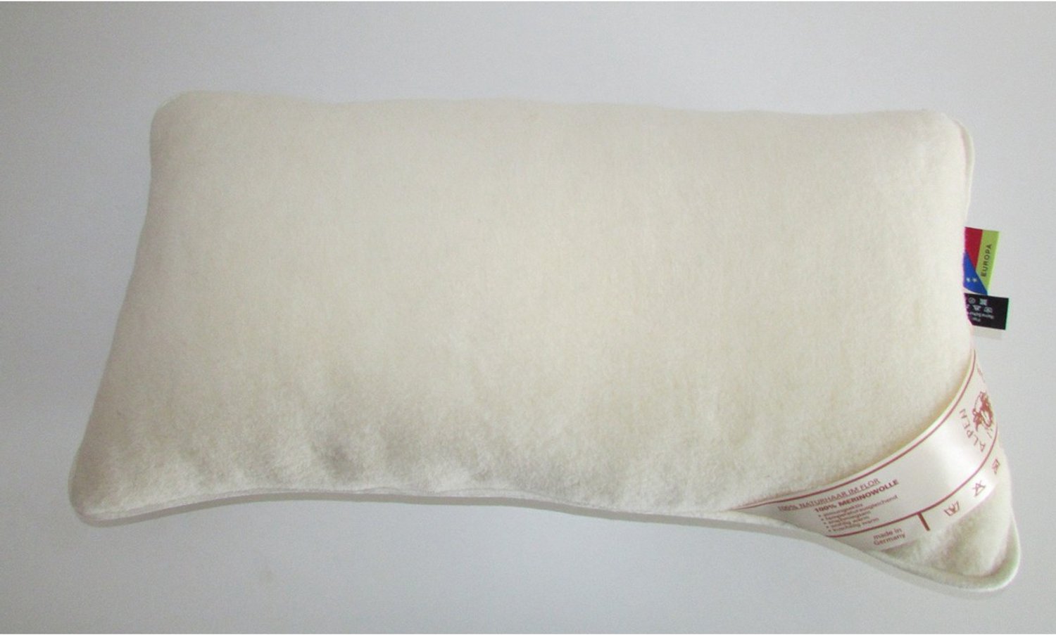 Duraxl Kussen - Merinowol - 40 x 80 cm - 2 hoezen Wit