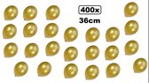 400x Super kwaliteit ballonnen metallic goud 36cm