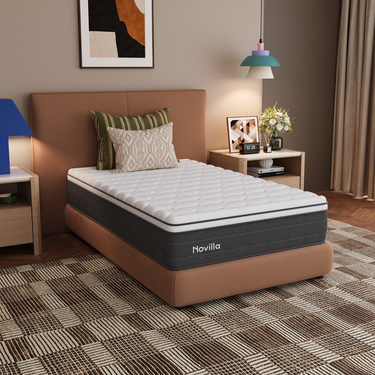 Novilla Pocketveringmatras 120x200 cm - 7 comfortzones - H3 - 25 cm Grijs