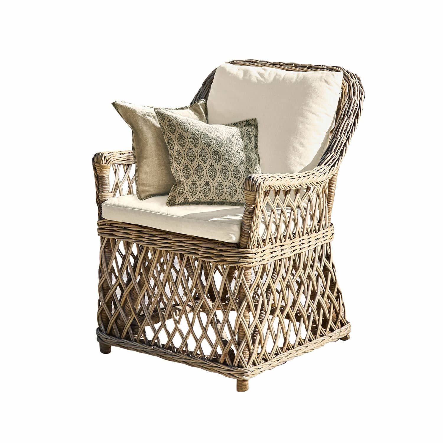 Loberon Leunstoel Nesvryn bruin/beige