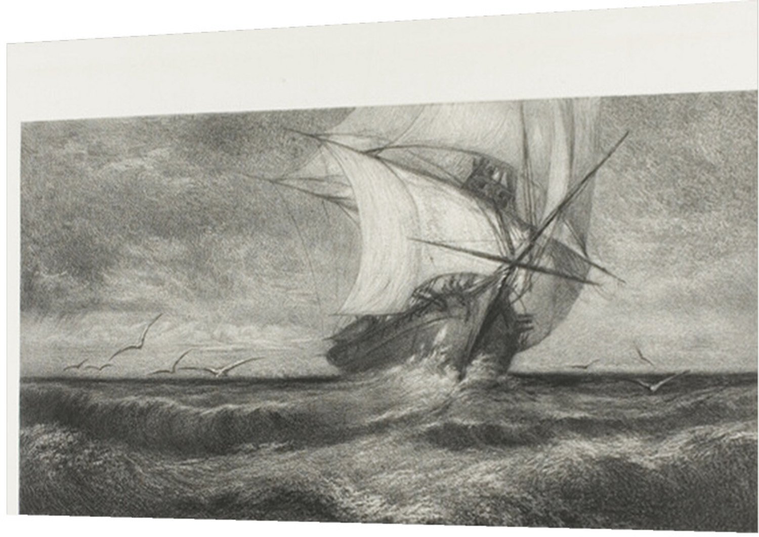 Printen.eu Poster - The Phantom Ship - 29.5 x 18.3 cm Multicolor
