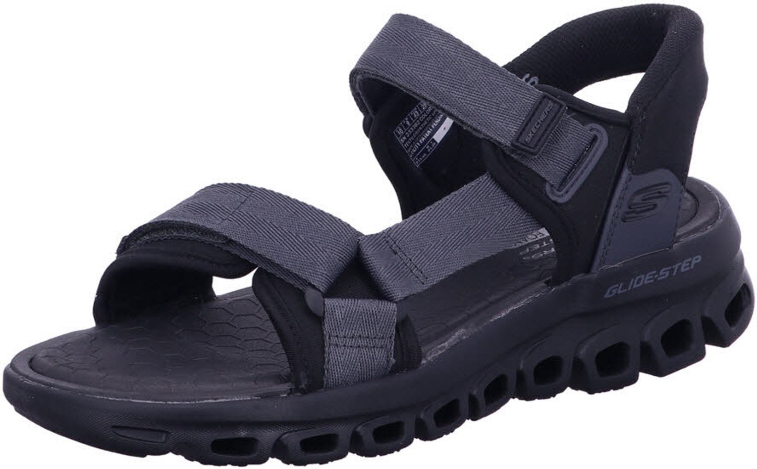 Skechers 233382 BBK heren sandalen Zwart