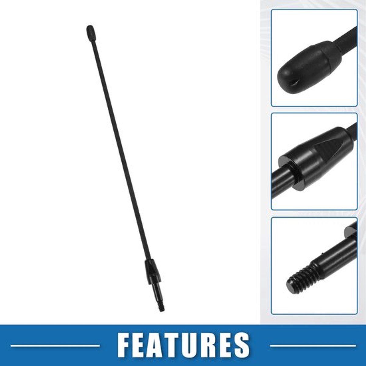 Allecto - Car Radio Antenna - Signaalantenne - Zwart - AM FM Antenne - Geschikt