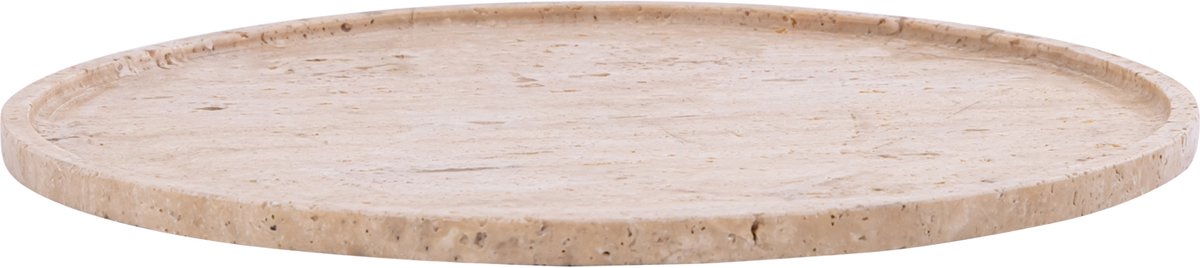 PTMD Brence Natural Travertine Round Shaped Plate L