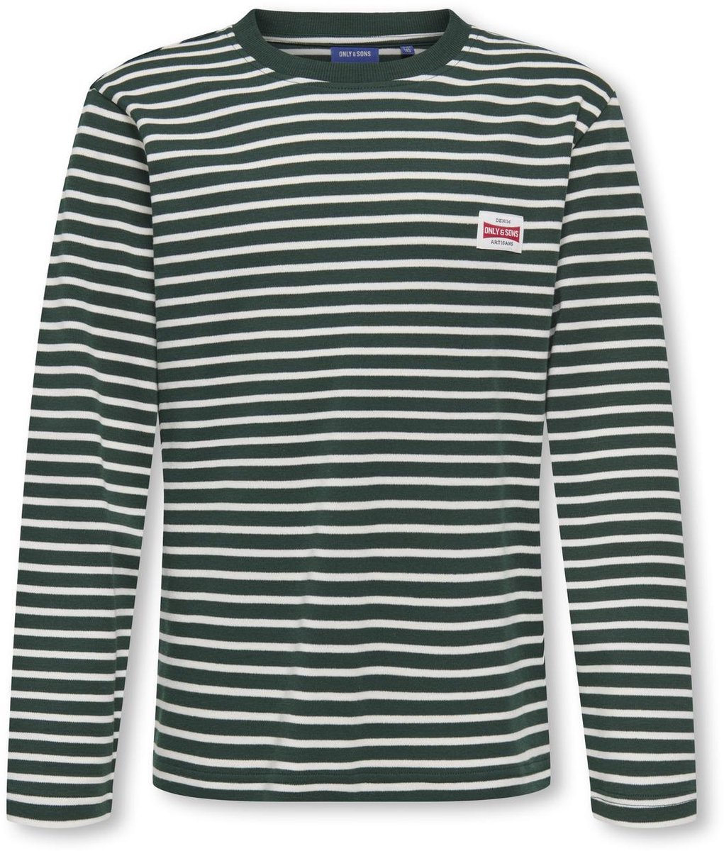 ONLY & SONS JUNIOR - OSJDAWSON REG LS STRIPE TEE Jongens T-shirt