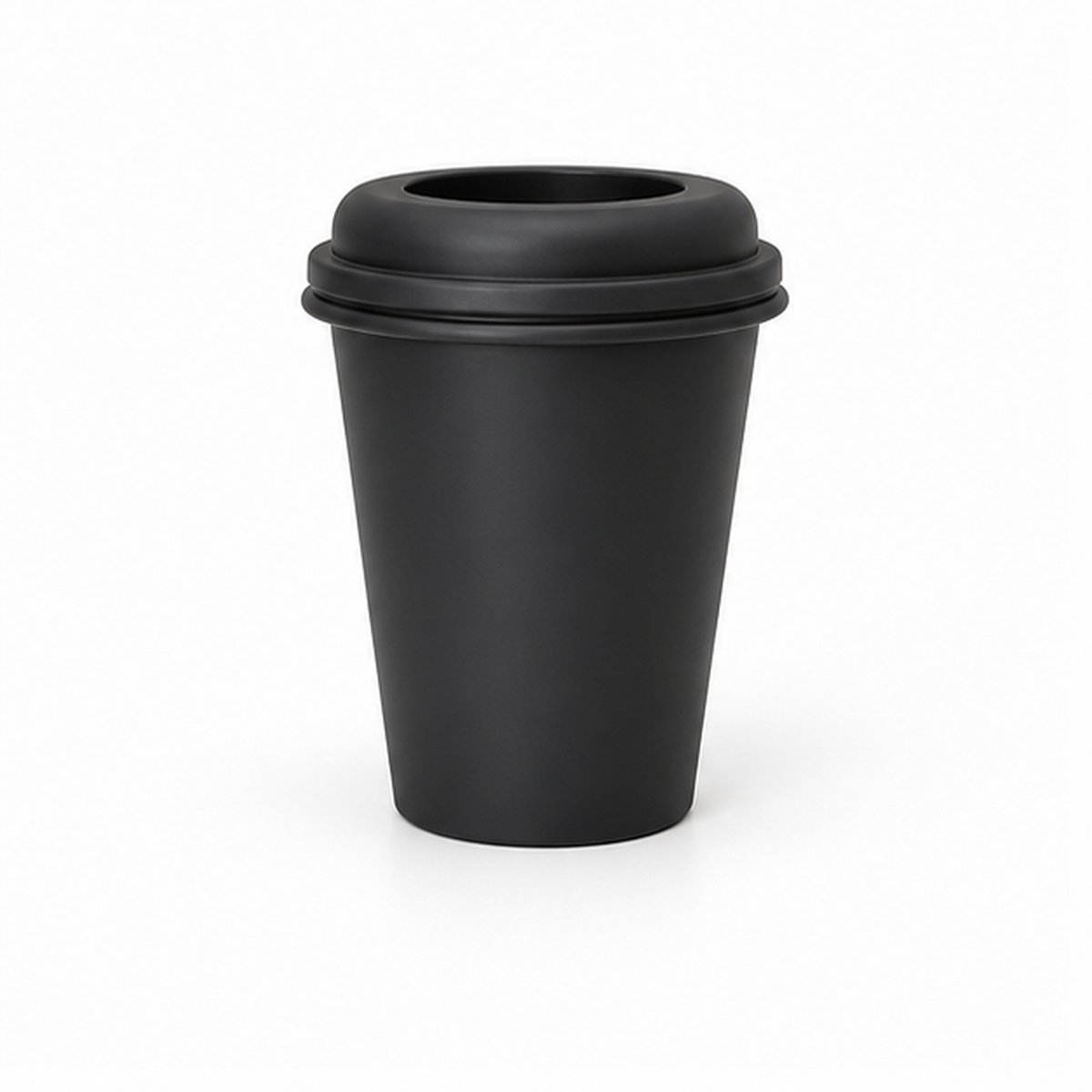 Fiastra vaas in koffiebekervorm - Zwart