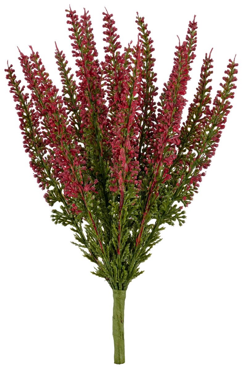 Gasper kunstplant calluna bundel robijnrood 30 cm