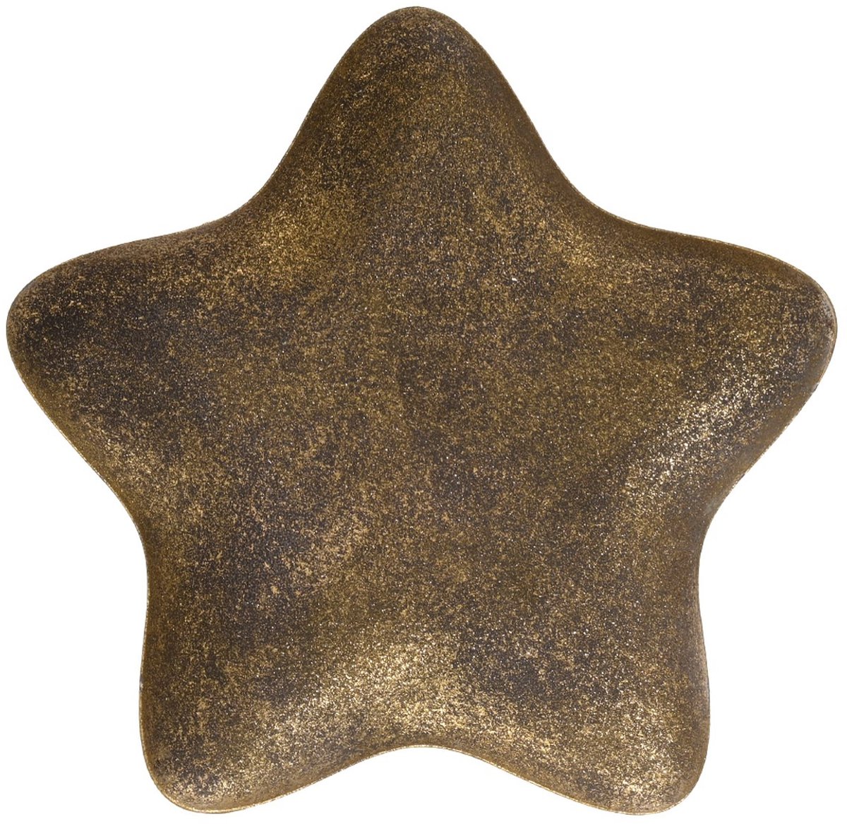 Kaemingk decoratiebord ster brons antiek groot 29 cm ijzer