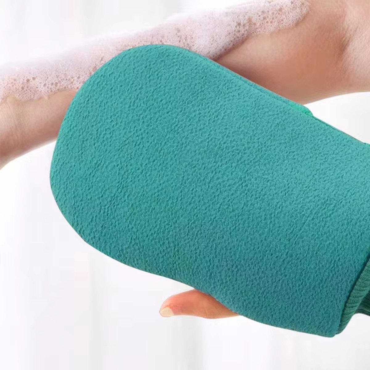 Exfoliërende Handschoenen – Scrubhandschoenen voor Lichaam, Douche & Bad -Verwijdert Dode Huid & Stimuleert Bloedsomloop