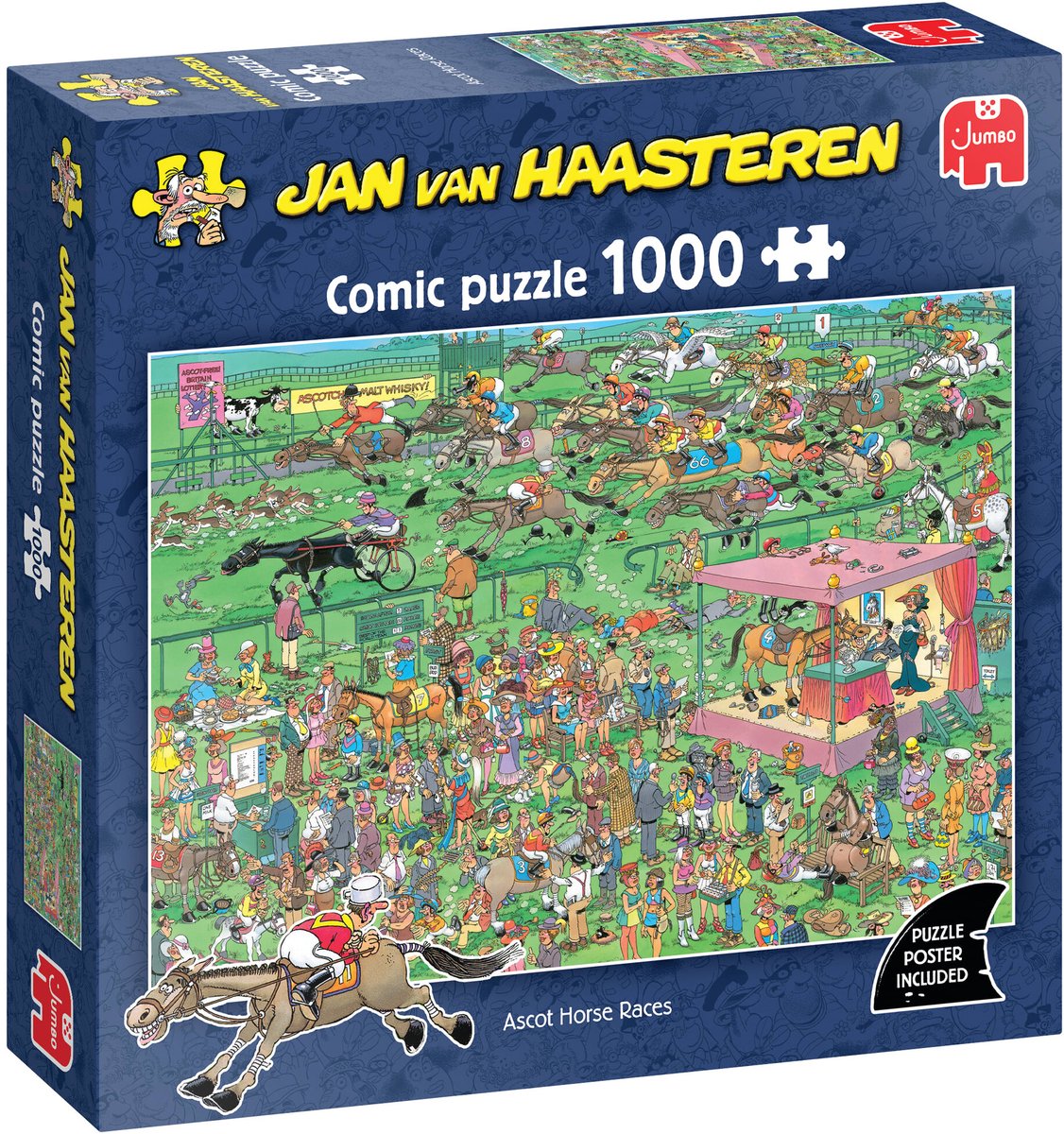 Ascot Horse Races - Jan van Haasteren - puzzel van 1000 stukjes