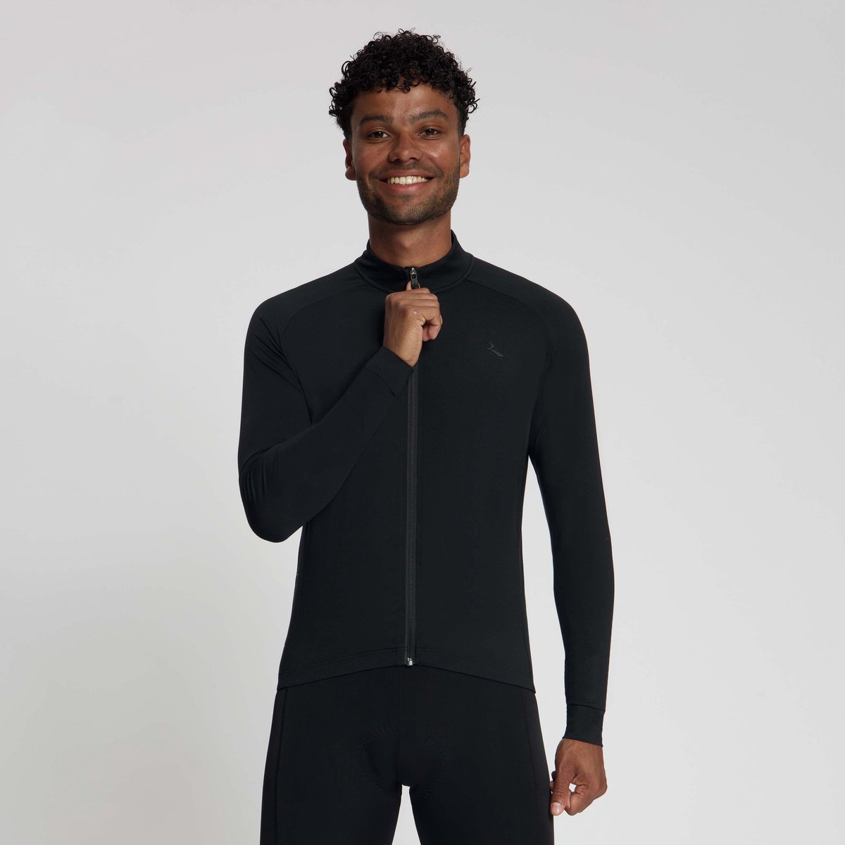Rogelli Essential Light Heren Fietsshirt Lange Mouw - Zwart