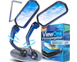 NEXTCOVER® Fietsspiegels e-bike links en rechts SET met ProVision echt glas - Fietsspiegel op stuur - Fietsspiegel ebike, Achteruitkijkspiegel fiets en e-bike