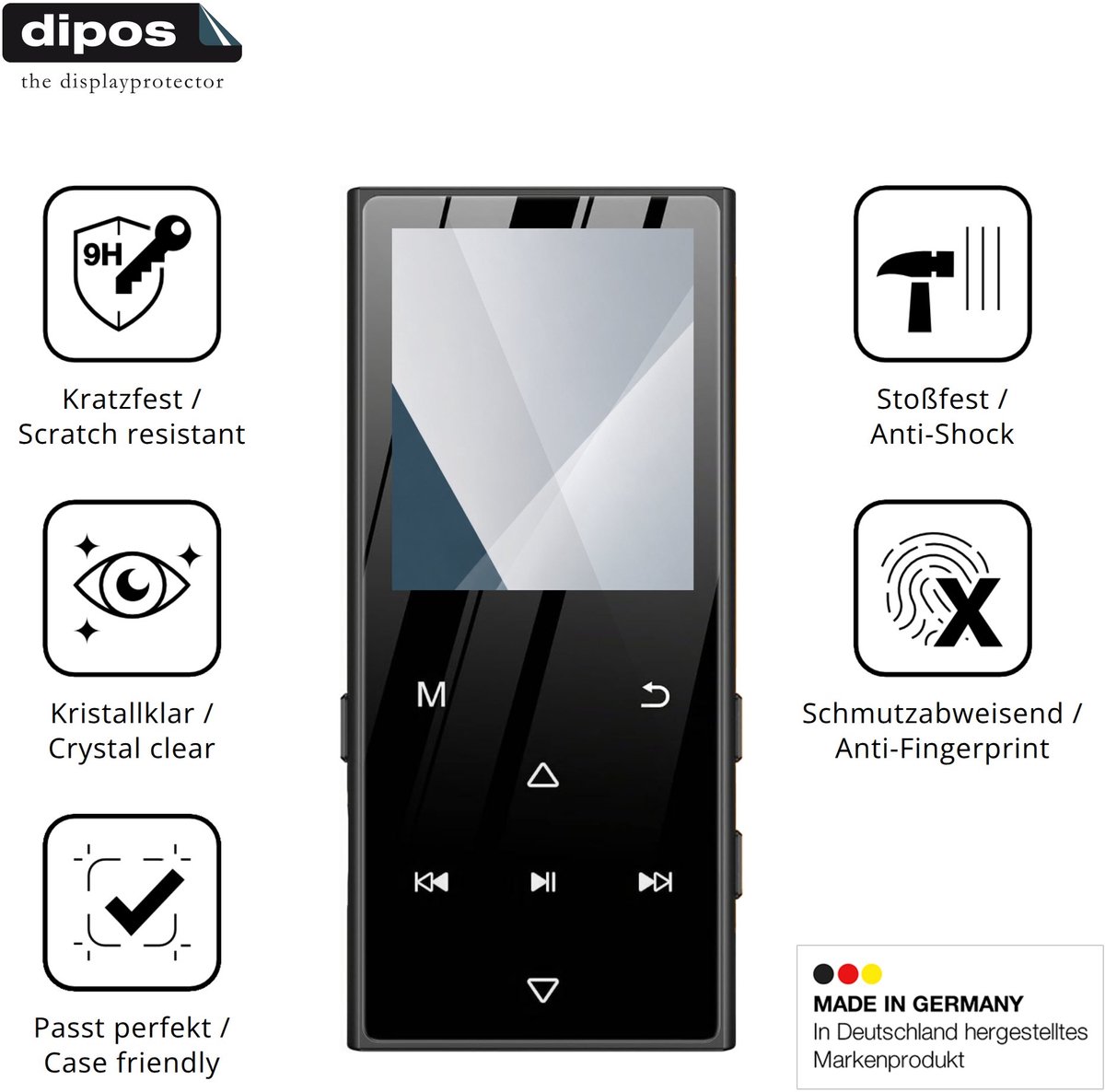 dipos – 2x Pantserfolie geschikt voor SWOFY D50 | 9H Screenprotector
