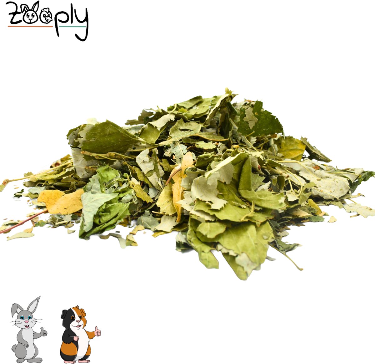 Zooply Lindeblad - Kruiden & Snacks - 100% natuurlijk - Voor konijnen & cavia's - 350 gram