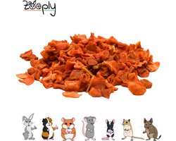 Zooply Wortelstukjes - Kruiden & Snacks - 100% natuurlijk - Voor konijnen & cavia's - 200 gram
