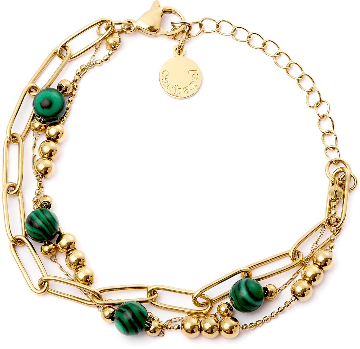 Armband Andrea Gold/ Green