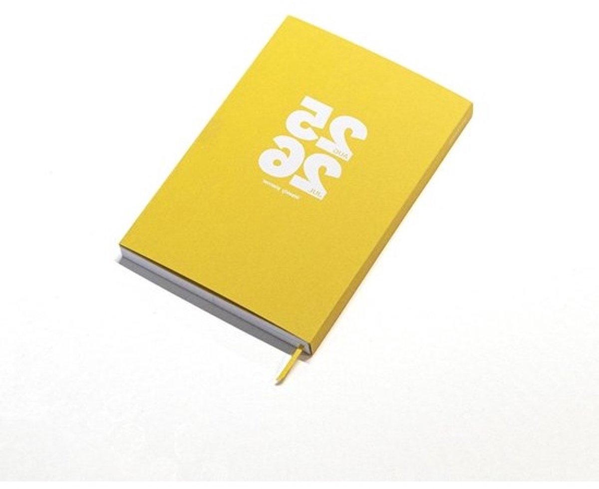 Weekplanner 2025-2026 - Academische agenda - Professioneel plannen - Plat openvallend - A5 formaat - Indian Yellow