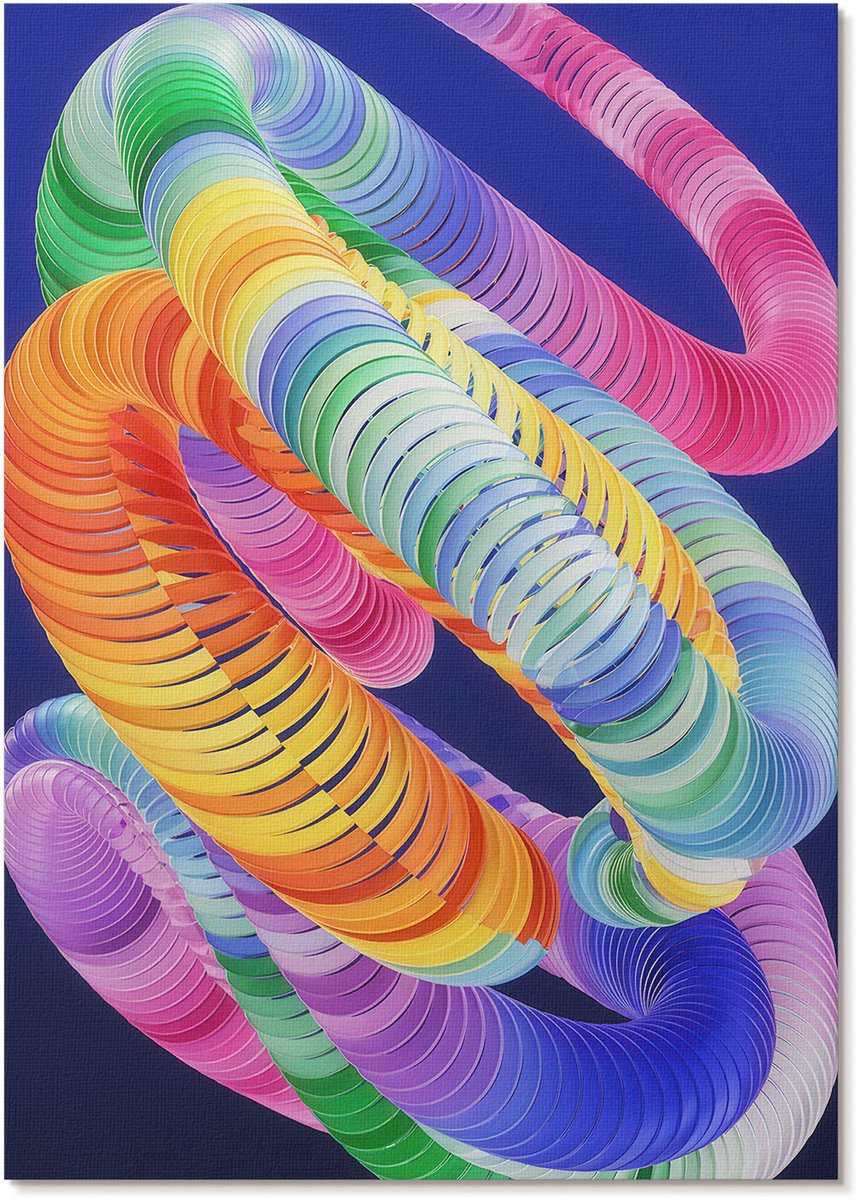 Tulup Polycanvas Wandposter - Turkoois Meer, Fotografie - A3 - Turkoois Illustratie - Rechthoek - Wandkunstwerk - Woonkamer, Slaapkamer, Kantoor - Klassiek