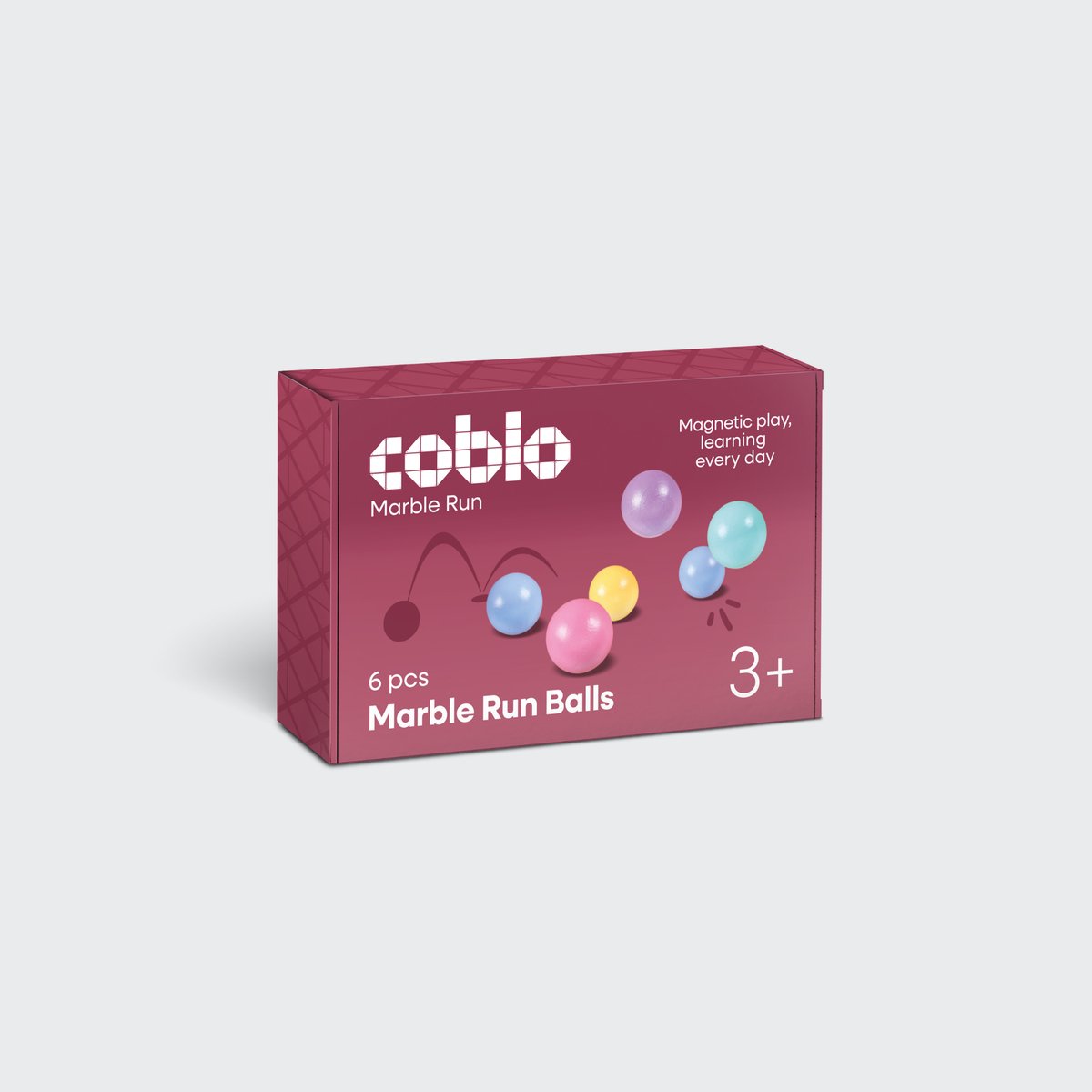 Magnetic Tiles Knikkerbaan Balletjes Pastel – 6 stuks uitbreidingsset – Knikkerbaan – Magnetisch speelgoed – Vanaf 3 jaar