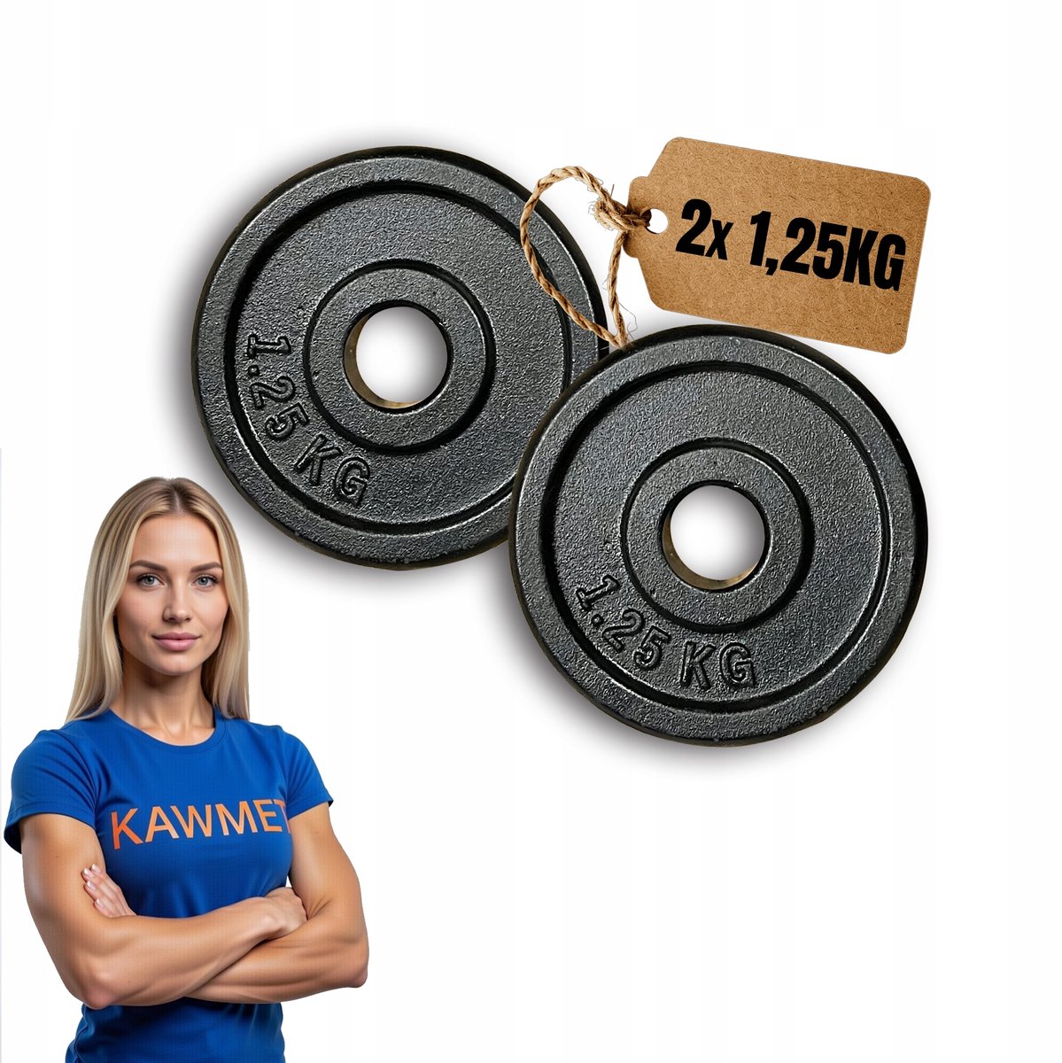 KAWMET Gietijzeren Schijven 2x1,25kg - 31mm Opening