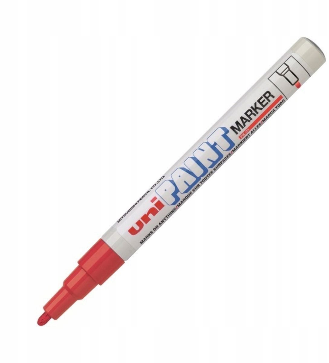Uni PX-21 Olieverf Marker - Rood - Waterbestendig en lichtbestendig
