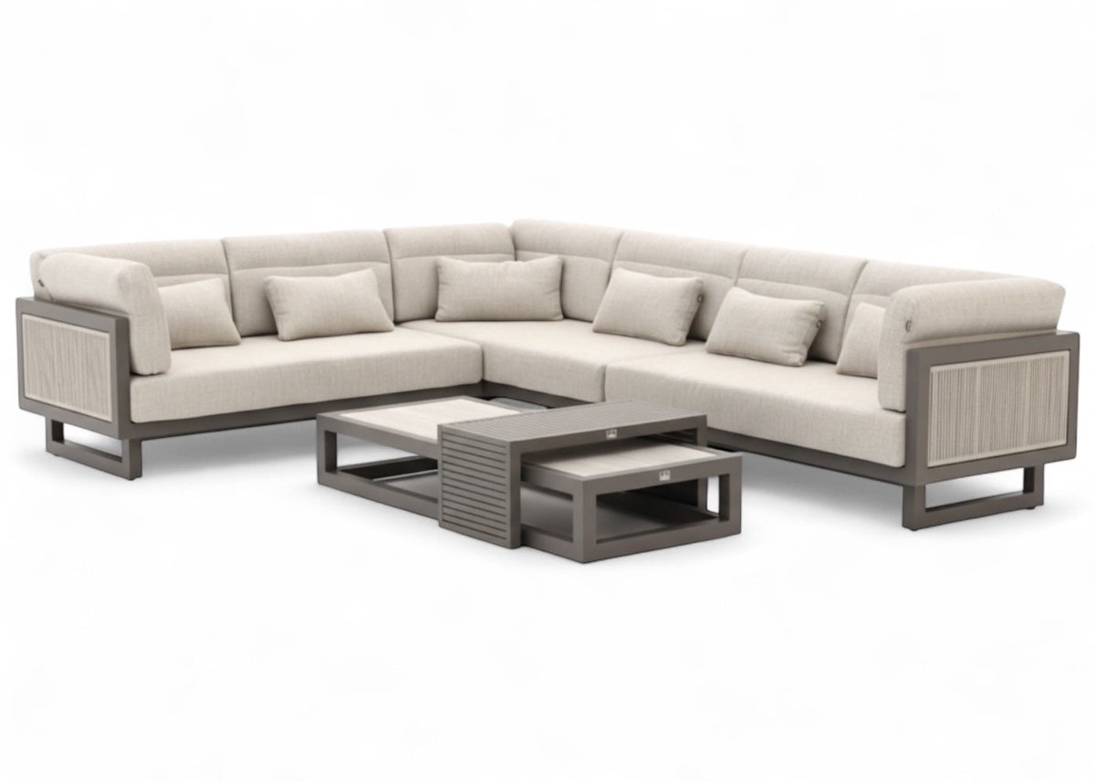 Apple Bee Santorini ROPE Loungeset 5-delig Nr.1 - Rechts Lang - 239 x 318 cm
