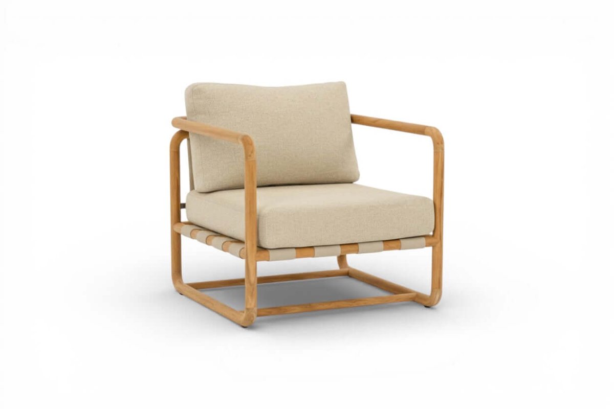 Apple Bee Dolce Stoelbank Loungeset - 4-persoons - Teak - 4-delig