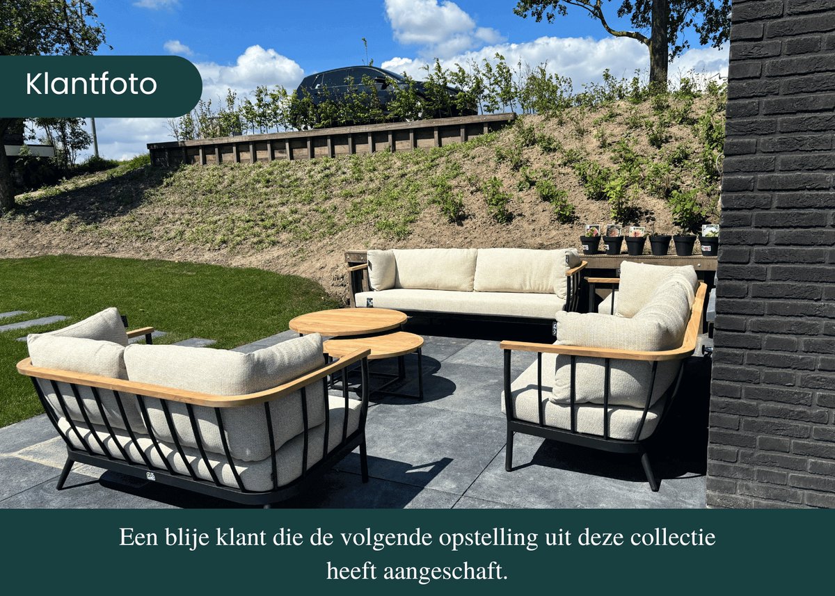 Apple Bee Condor Loungeset Nr. 13 - 5-delig - Black - BEE Wett
