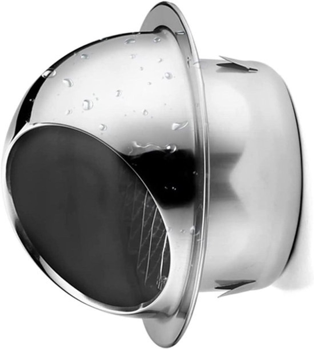 Ventilatierooster RVS - Muurrooster Afzuiging - Frisse Lucht - 45 Graden Lamellen - Diverse Maten Beschikbaar - Zilver